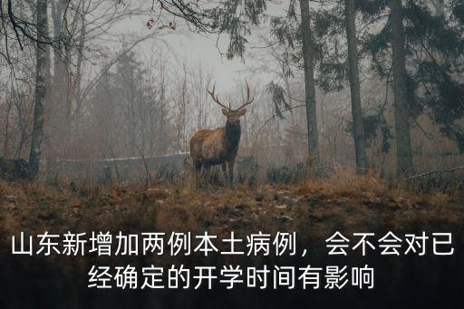 山東新增加兩例本土病例，會不會對已經確定的開學時間有影響