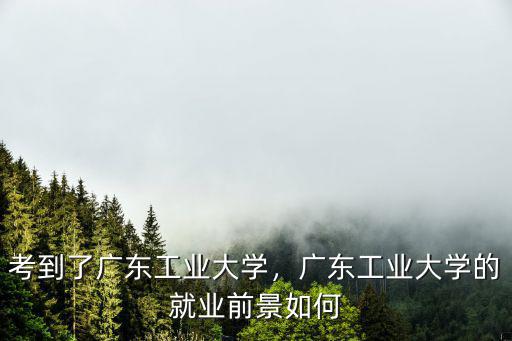 廣東工業大學怎么樣值得報考嗎,廣東工業大學好嗎