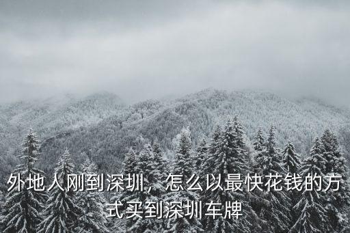 深圳競拍車牌怎么交費,深圳現在競拍車牌