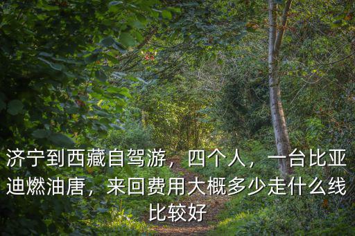 濟寧到開車費用多少錢,來回大概多少費用