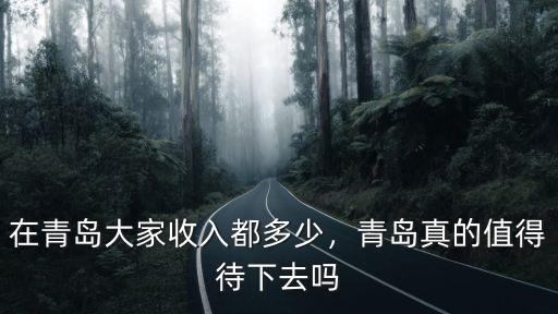 在青島大家收入都多少，青島真的值得待下去嗎