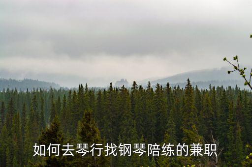 深圳怎么找鋼琴陪練,如何去琴行找鋼琴陪練的兼職