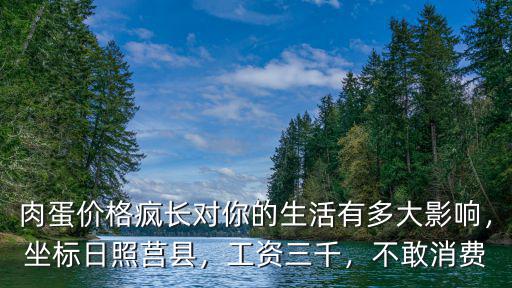 肉蛋價格瘋長對你的生活有多大影響，坐標日照莒縣，工資三千，不敢消費