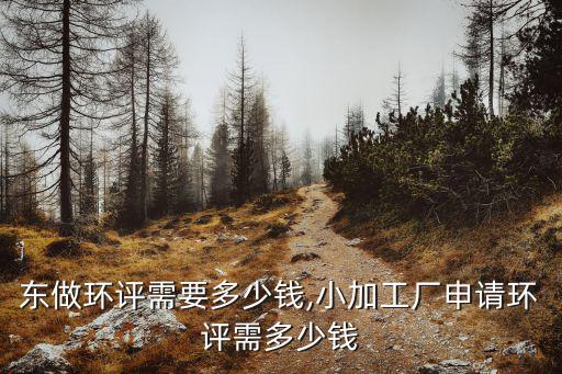 在廣東做環評需要多少錢,小加工廠申請環評需多少錢