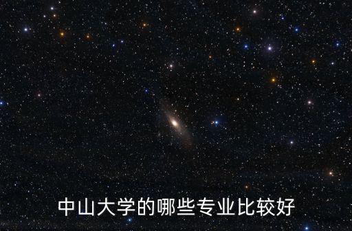 中山大學的哪些專業比較好