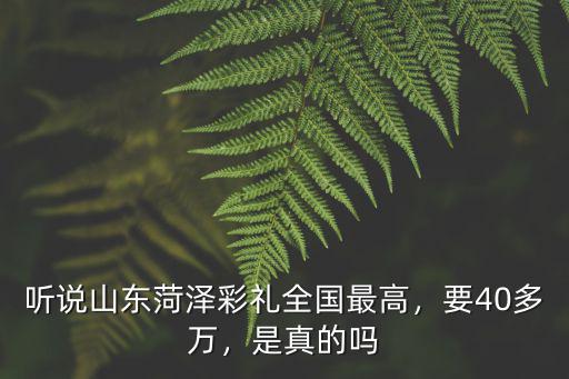 山東菏澤杜丹區(qū)結(jié)婚需要多少彩禮,現(xiàn)在菏澤結(jié)婚的彩禮是多少