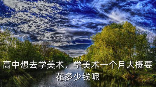 高中學(xué)美術(shù)要花多少錢江蘇,孩子上高中學(xué)的美術(shù)