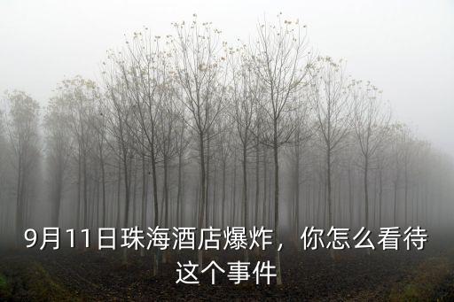 珠海哪里爆炸,廣東珠海一酒店突發爆炸