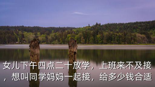 女兒下午四點二十放學，上班來不及接，想叫同學媽媽一起接，給多少錢合適