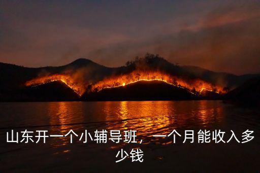 臨沂小學暑假輔導班一個月多少錢,在臨沂一個月四千多塊錢工資