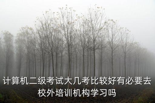 計(jì)算機(jī)二級考試大幾考比較好有必要去校外培訓(xùn)機(jī)構(gòu)學(xué)習(xí)嗎