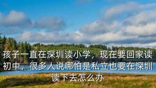 在深圳上民辦初中要多少錢(qián),在深圳上民辦小學(xué)