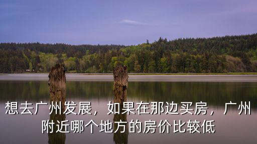想去廣州發展，如果在那邊買房，廣州附近哪個地方的房價比較低