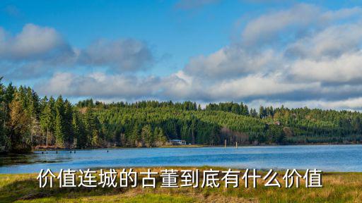 價值連城的古董到底有什么價值