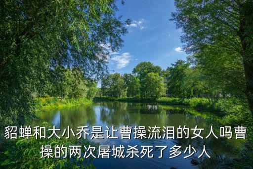 曹操殺了多少徐州人,曹操的兩次屠城殺死了多少人