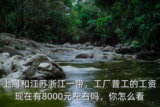 上海和江蘇浙江一帶，工廠普工的工資現在有8000元左右嗎，你怎么看