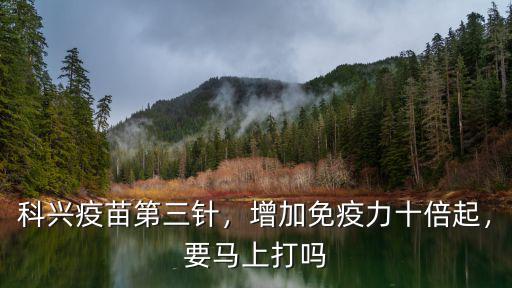 科興疫苗第三針，增加免疫力十倍起，要馬上打嗎