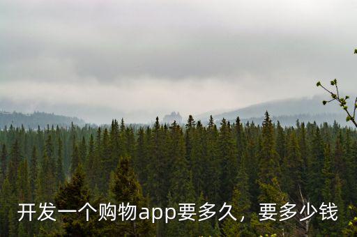 德州開發一個購物商城app多少錢,開發一個購物app要多久