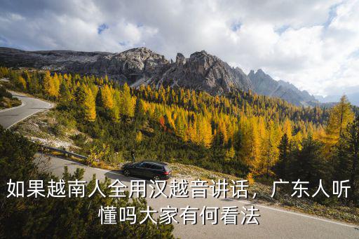 越南人怎么看待廣東,廣東人聽懂嗎