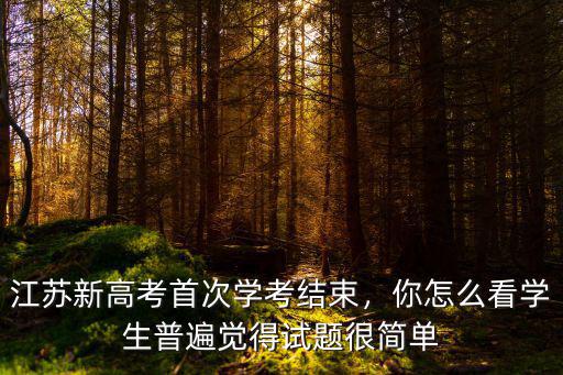 江蘇新高考適應(yīng)性考試多少人,江蘇新高考首次學(xué)考結(jié)束