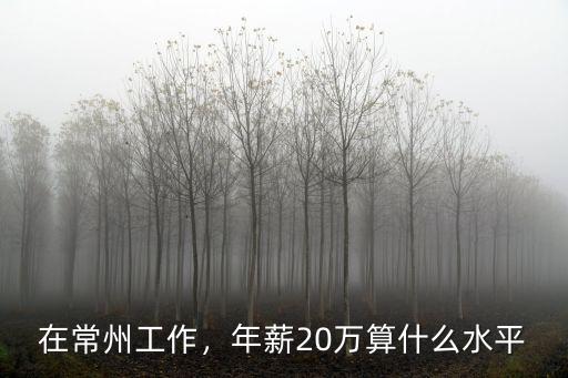 常州研究生年薪多少萬,在常州年薪30萬