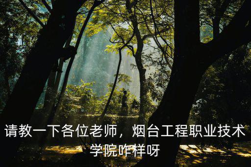 煙臺工程職業技術學院分數線多少,煙臺工程職業技術學院咋樣呀