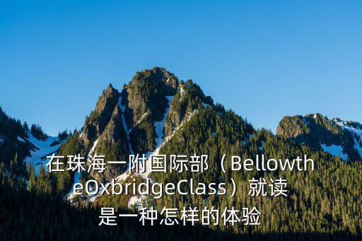 珠海一中附中在哪里,珠海一中怎么樣