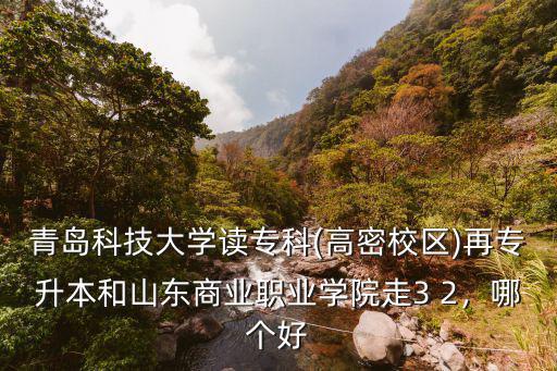 青島科技大學讀專科(高密校區(qū))再專升本和山東商業(yè)職業(yè)學院走3 2，哪個好