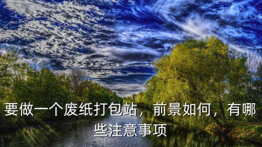 要做一個廢紙打包站，前景如何，有哪些注意事項