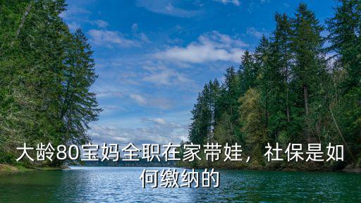 大齡80寶媽全職在家帶娃，社保是如何繳納的