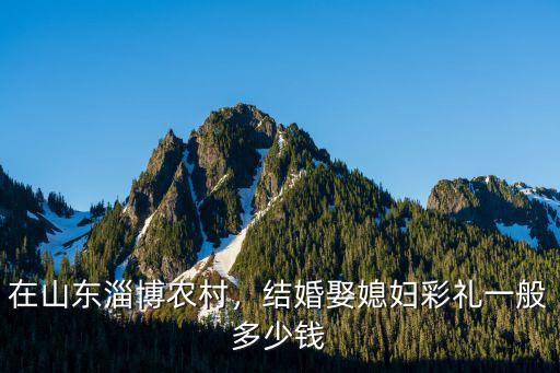 淄博淄川開(kāi)發(fā)區(qū)彩禮錢一般給多少,淄博地區(qū)彩禮大約多少錢