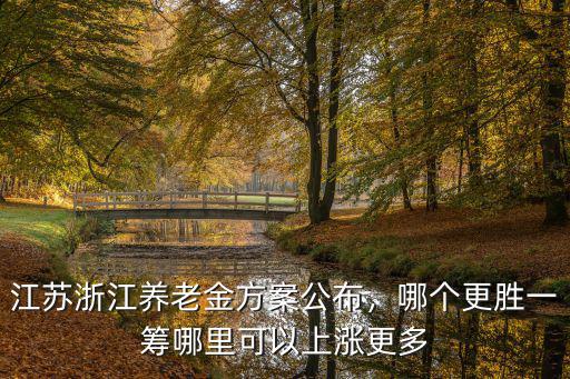 江蘇浙江養老金方案公布，哪個更勝一籌哪里可以上漲更多