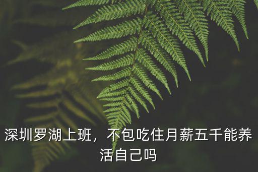 深圳羅湖物價怎么樣,深圳羅湖上班