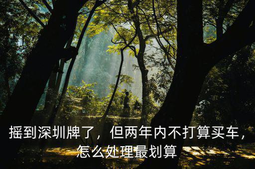 深圳粵b牌搖到號(hào)國(guó)五車怎么上牌,搖到深圳牌了