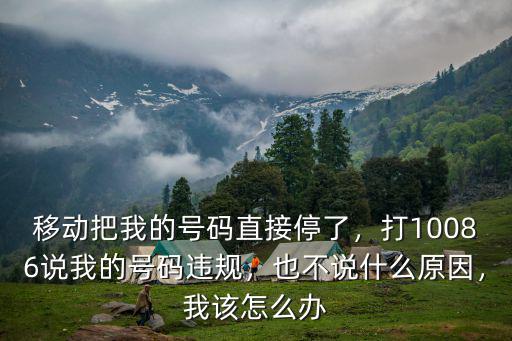 深圳移動手機被停機了怎么辦,移動手機停機后繳費了