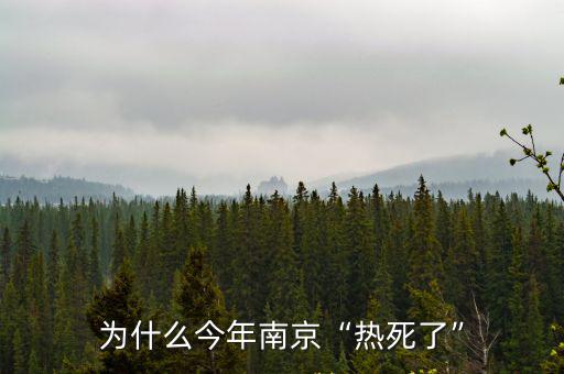 為什么今年南京“熱死了”