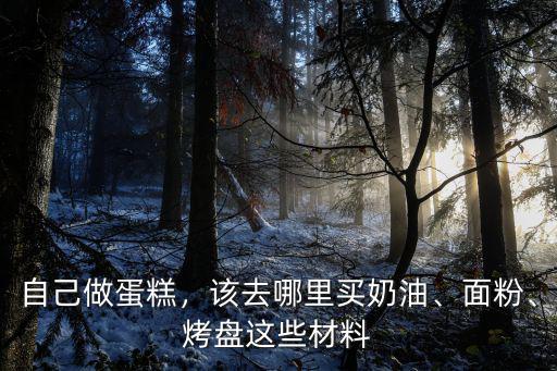 廣州烘培材料去哪里買,該去哪里買奶油