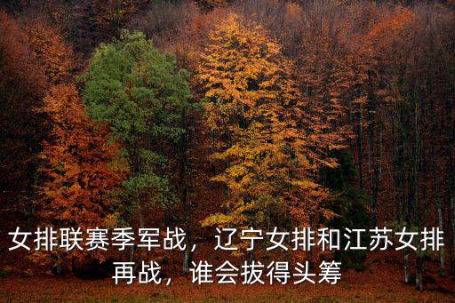 江蘇女排戰(zhàn)遼寧女排結果是多少,遼寧女排和江蘇女排再戰(zhàn)