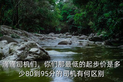 滴滴司機們，你們那最低的起步價是多少80到95分的司機有何區別