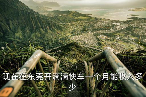 在東莞做滴滴新手一月能掙多少錢,在東莞跑滴滴發展前景咋樣