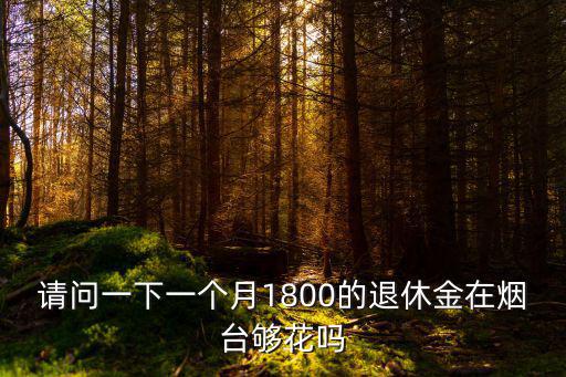 請問一下一個月1800的退休金在煙臺夠花嗎