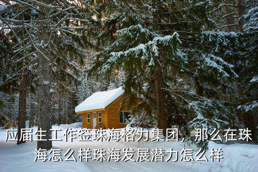 珠海格力市政怎么樣,珠海發展潛力怎么樣