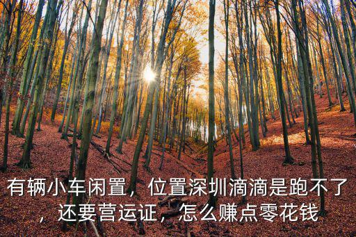 深圳買車后怎么才能跑滴滴,深圳現在跑滴滴怎么樣