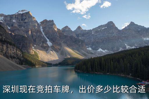 拍買深圳車牌多少錢,深圳現在競拍車牌