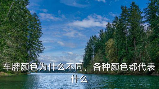 深圳車牌顏色怎么用,車牌顏色為什么不同