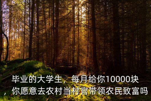 廣東的大學生村官多少錢一個月,畢業的大學生
