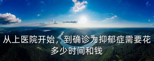 從上醫(yī)院開始，到確診為抑郁癥需要花多少時間和錢