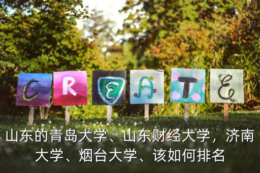 山東的青島大學(xué)、山東財(cái)經(jīng)大學(xué)，濟(jì)南大學(xué)、煙臺(tái)大學(xué)、該如何排名
