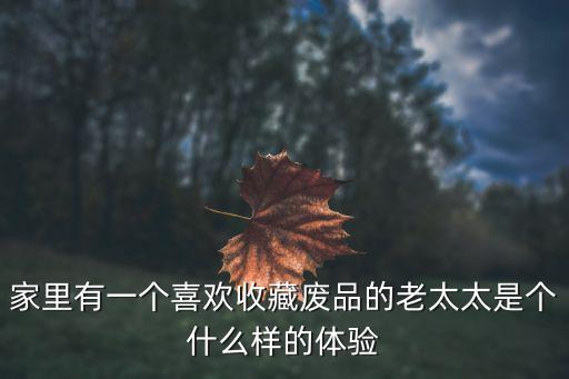 家里有一個喜歡收藏廢品的老太太是個什么樣的體驗