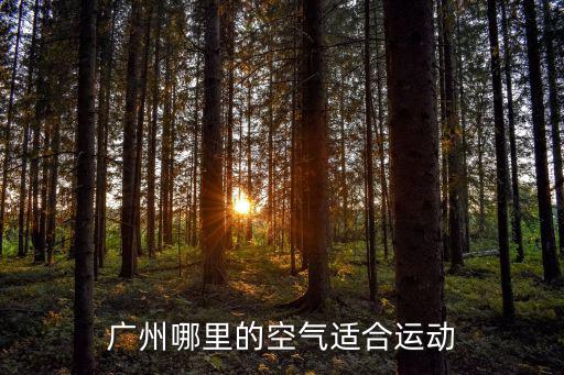 廣州哪里的空氣適合運動